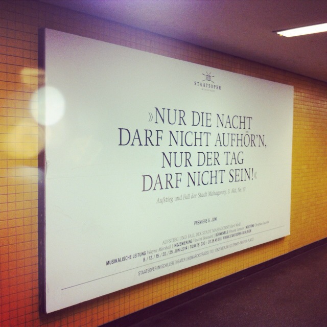 Zitat aus Aufstieg und Fall der Stadt Mahagonny