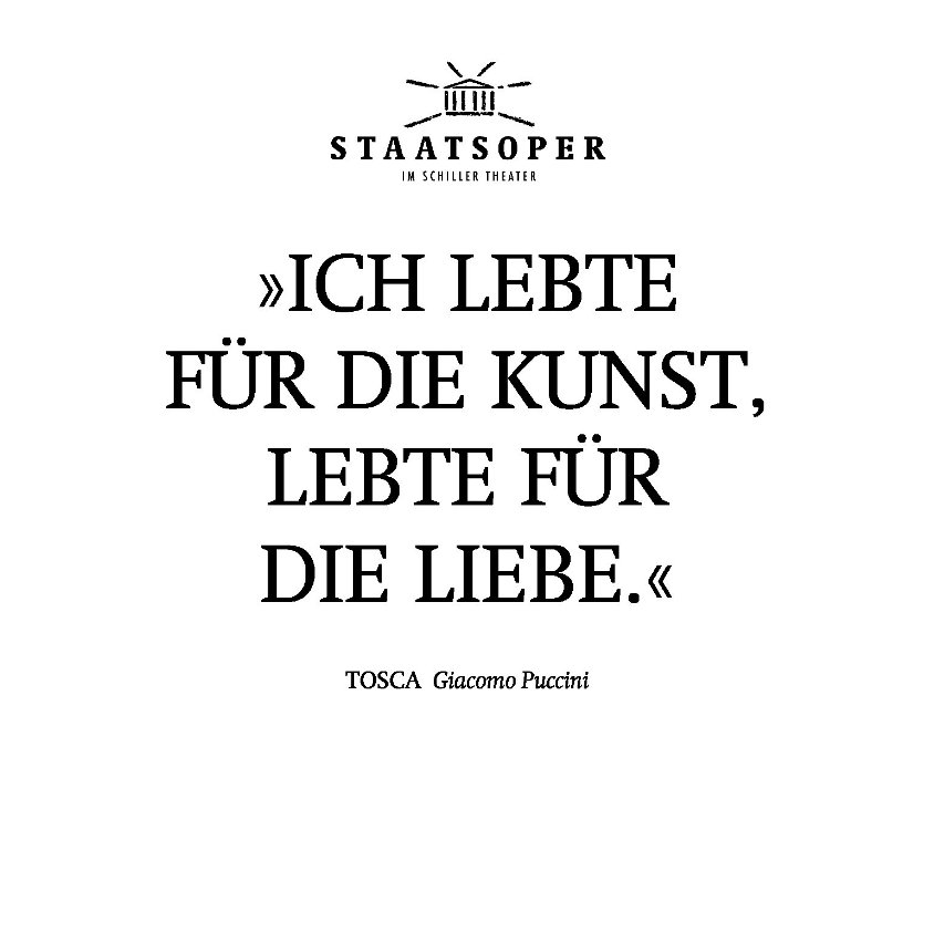 Staatsoper Berlin - Tosca