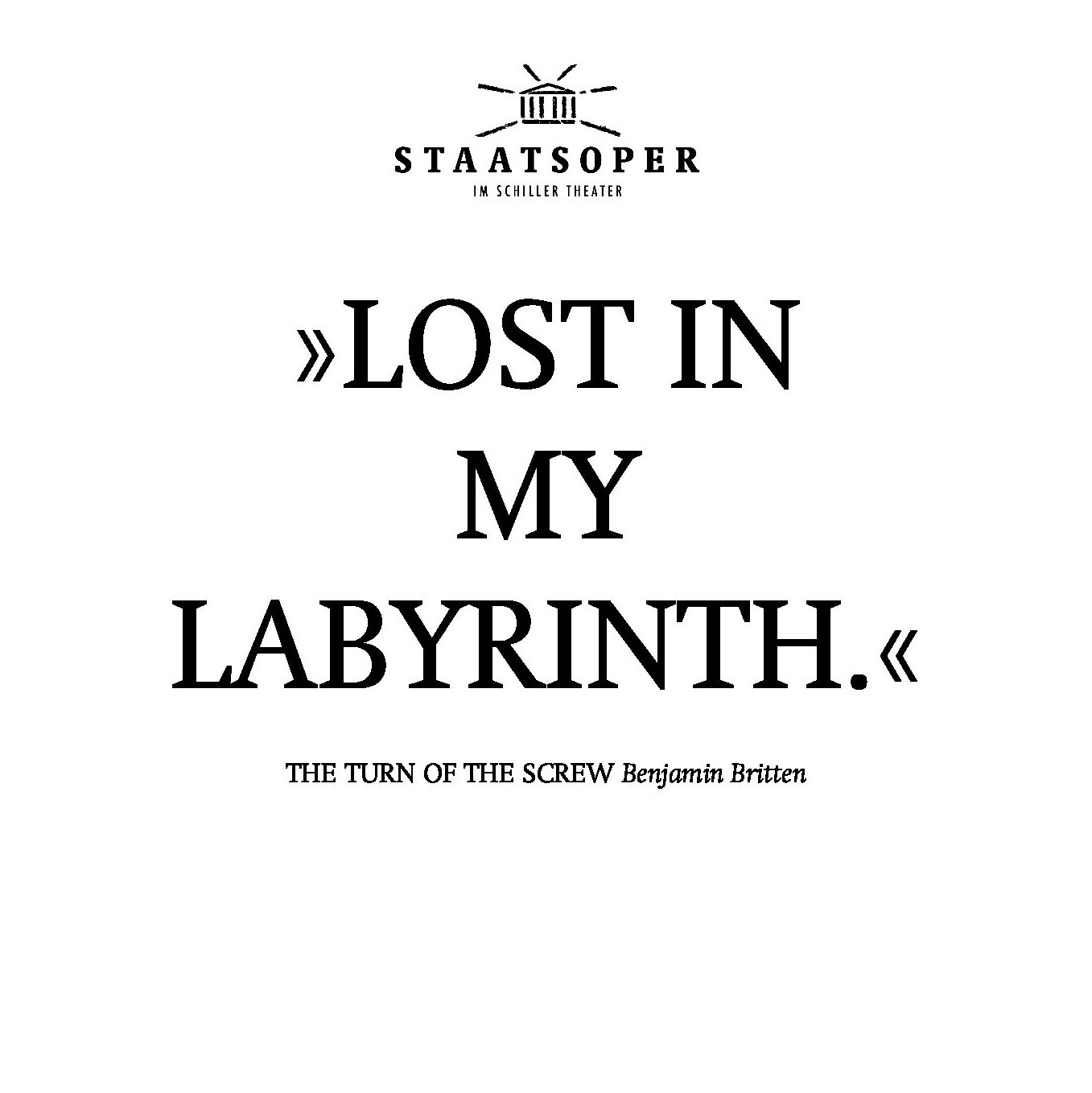 Zwischen den Zeilen - The Turn of the Screw