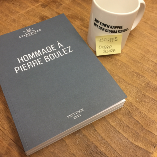 Auf einen Kaffee mit der Dramaturgie - Hörtipps Pierre Boulez