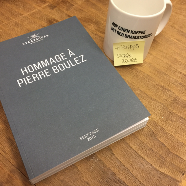 Auf einen Kaffee mit der Dramaturgie - Hörtipps Pierre Boulez
