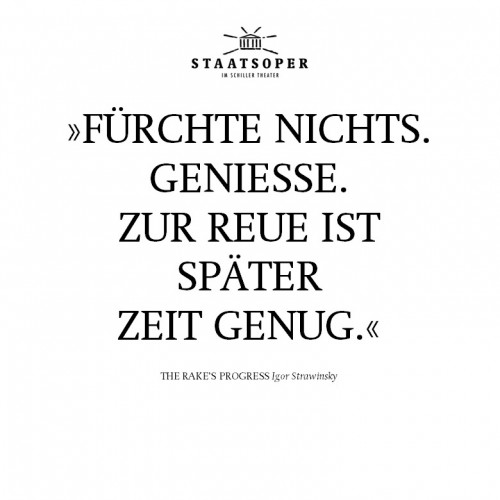 Zwischen den Zeilen - The Rake's Progress