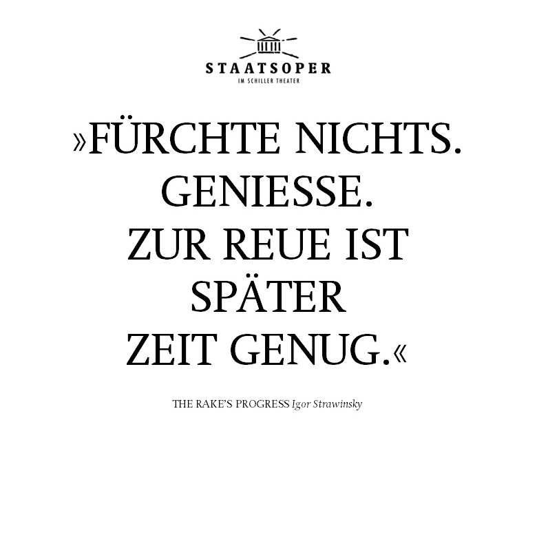 Zwischen den Zeilen - The Rake's Progress