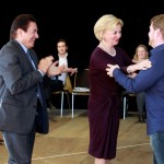 Francisco Araiza, Jonathan Winell und Liz Mohn