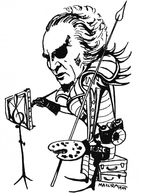 Karrikatur: Franz Mazura