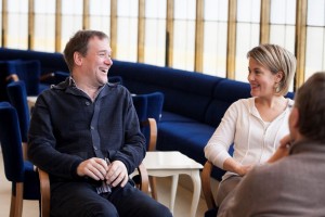 Andreas Greger und Sennu Laine im Gespräch