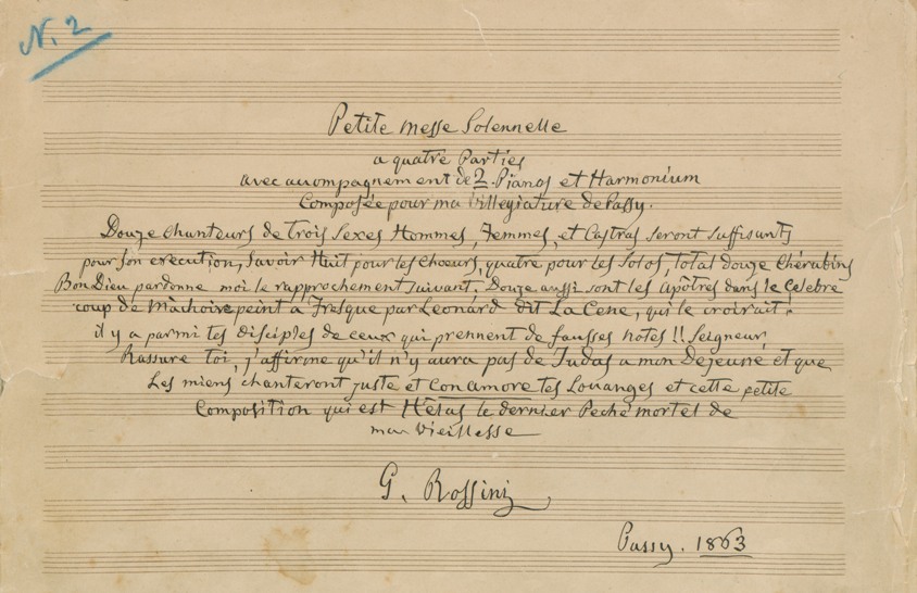 »Petite Messe solennelle«