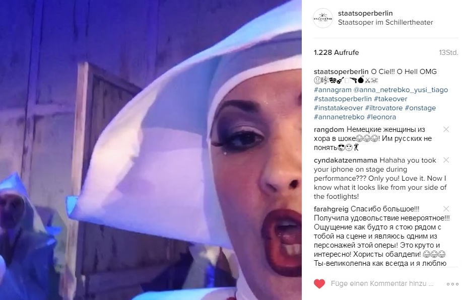 Instagram Takeover - Anna Netrebko