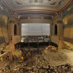 ... Entkernung im Saal der Lindenoper.